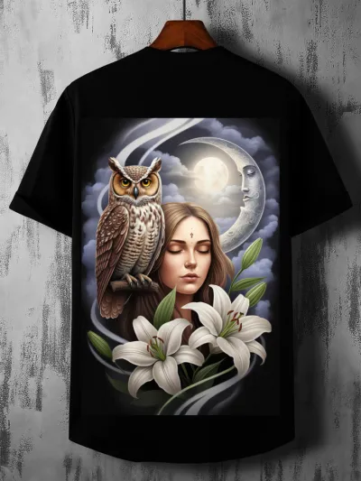 Premium classic cotton T shirt (black)_img_2