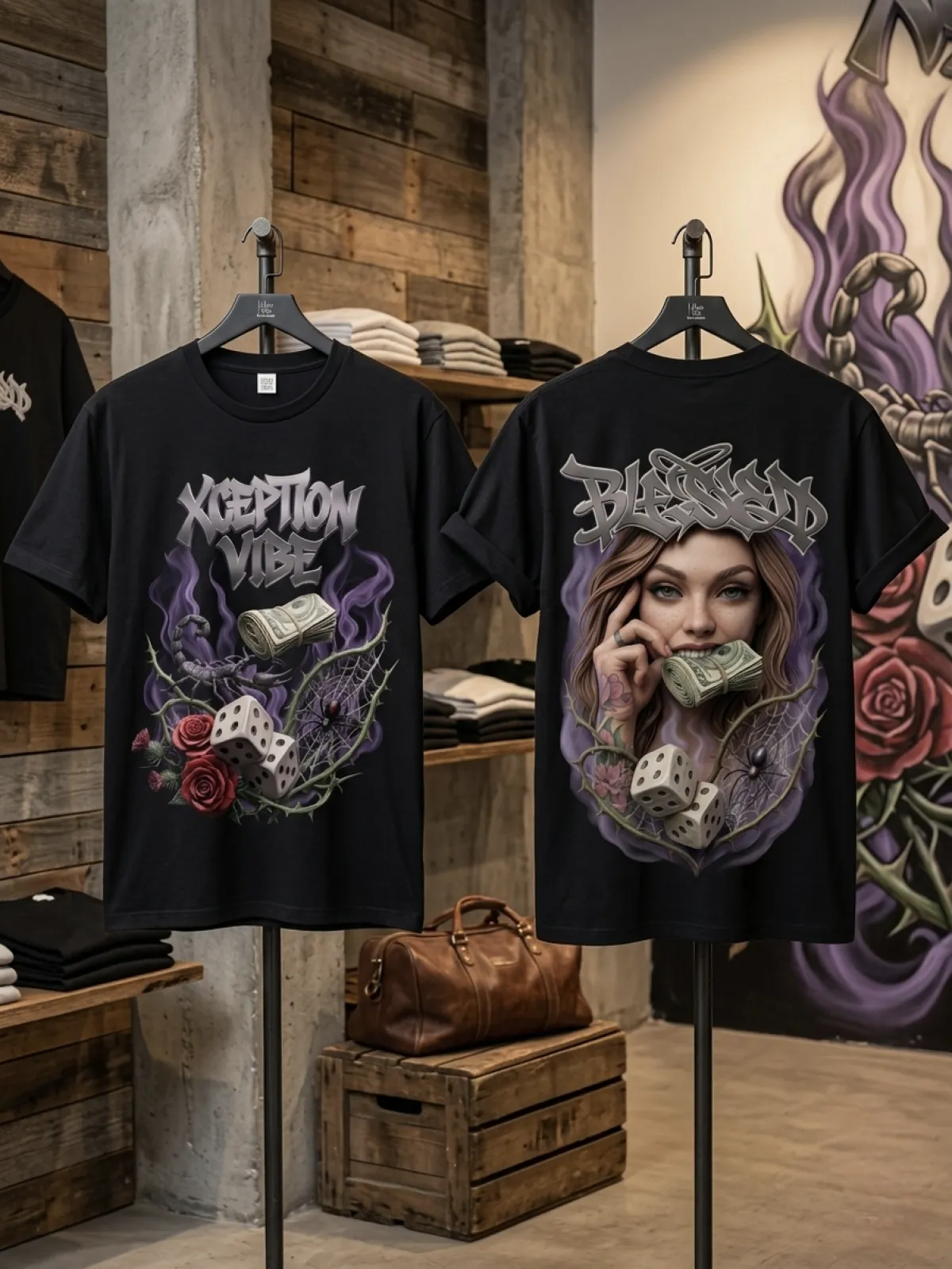 Premium classic cotton T shirt (black)