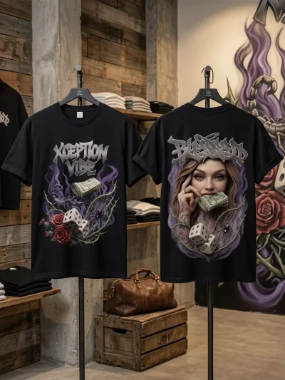 Premium classic cotton T shirt (black)_img_0