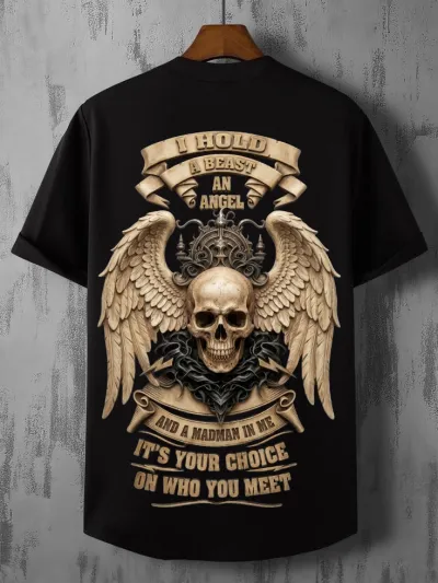 Premium classic cotton T shirt (black)_img_2