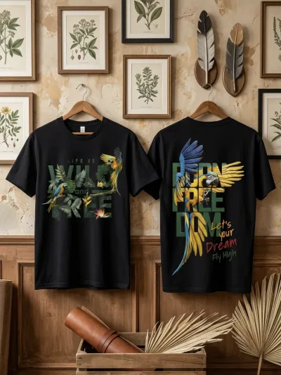 Premium classic cotton T shirt (black)_img_0