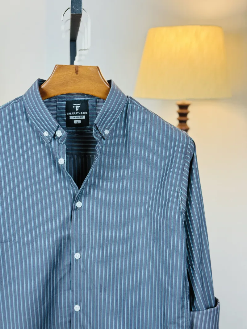 Blue Stripe Premium Casual Shirt