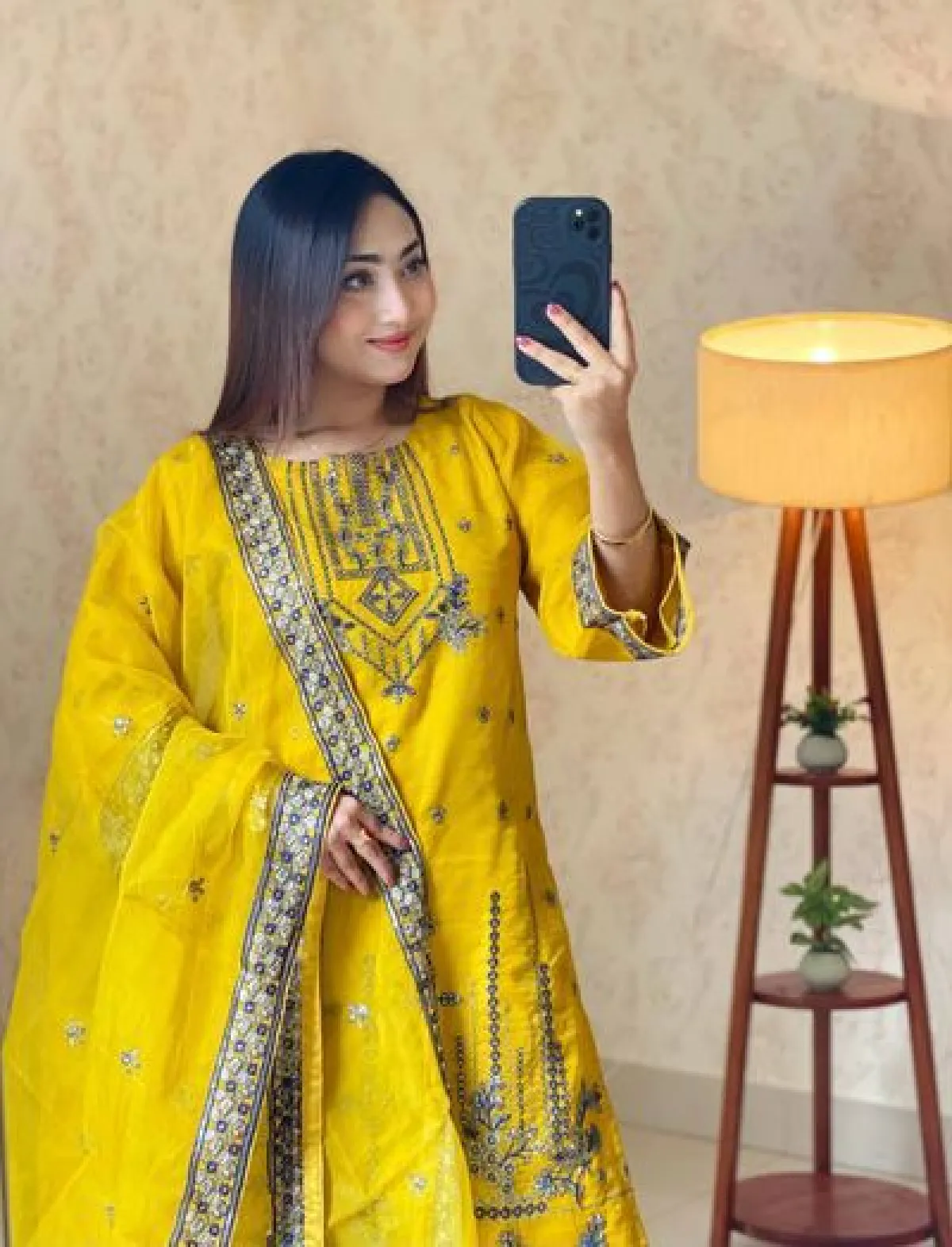 Premium Embroidered Organza 3-Piece