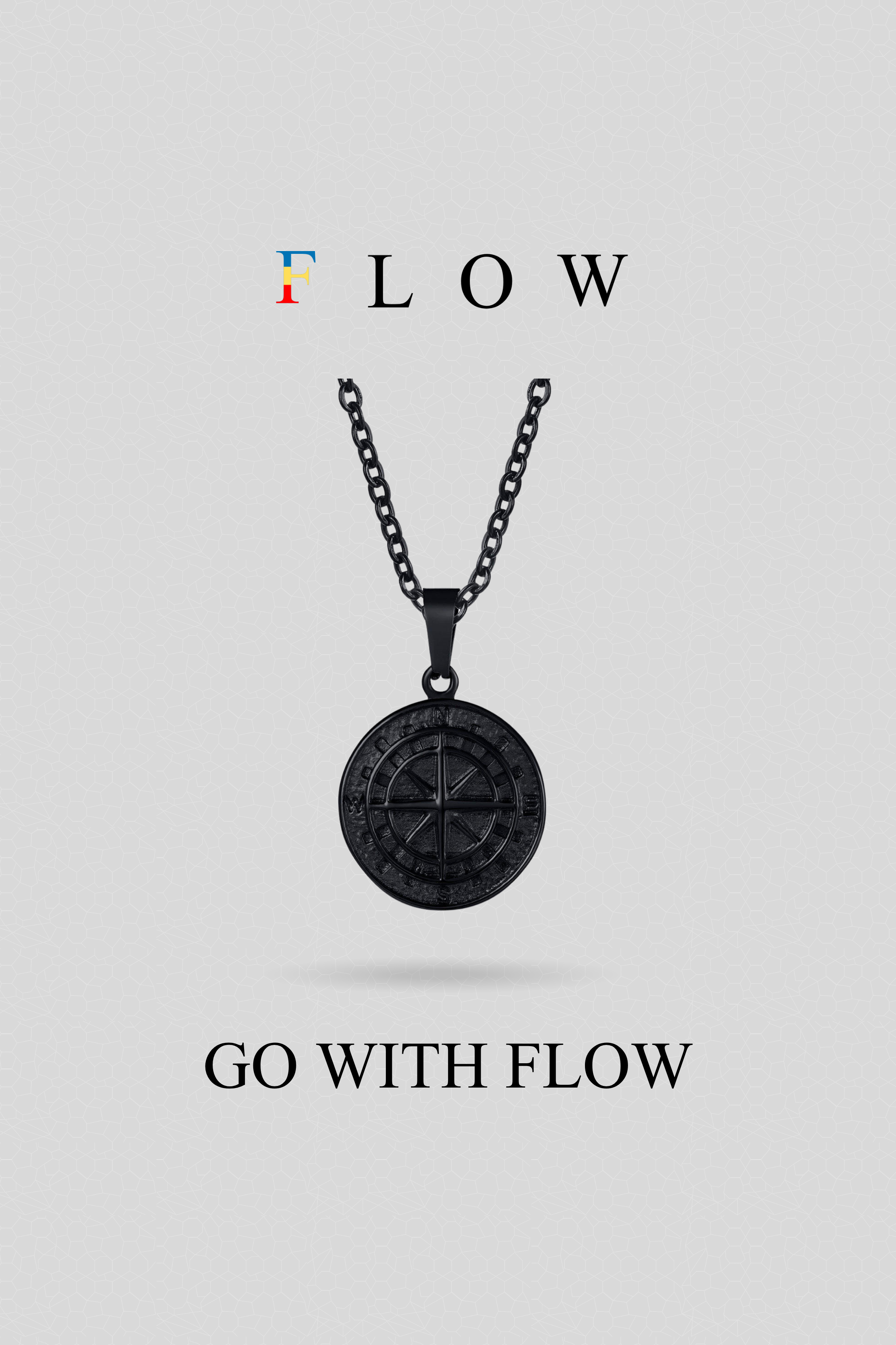 Compass Pendant with Chain