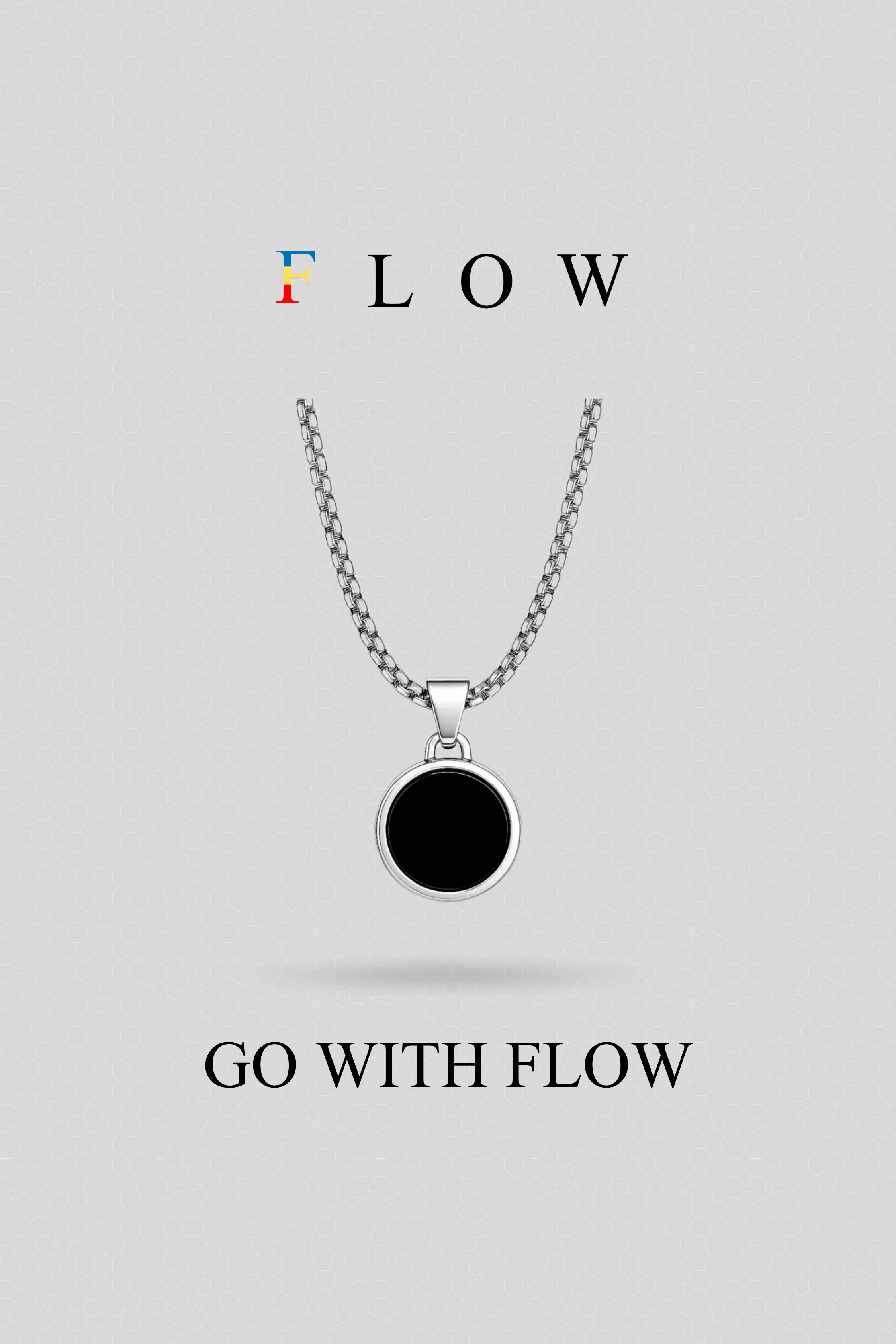 Infinity loop Pendant with Chain (Silver)