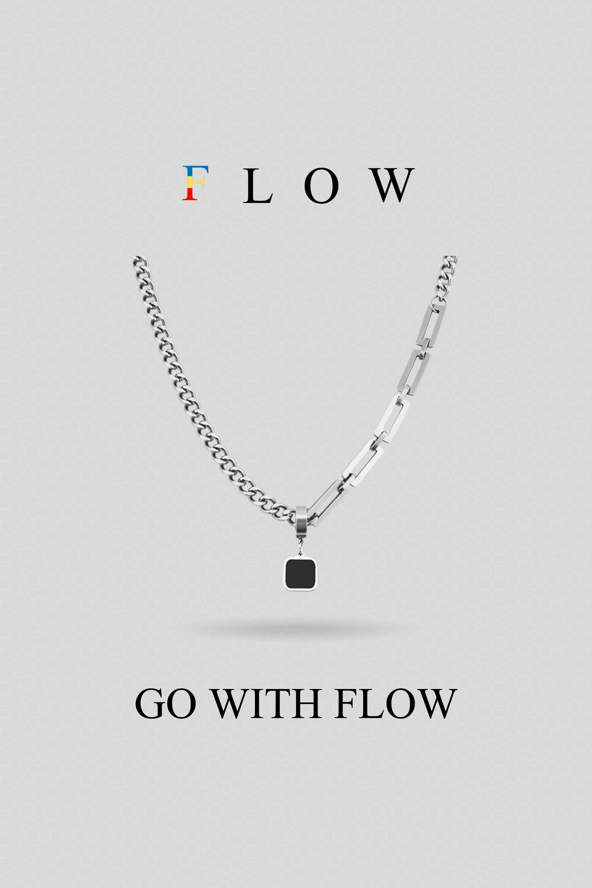 Black Lebel Pendant With Chain