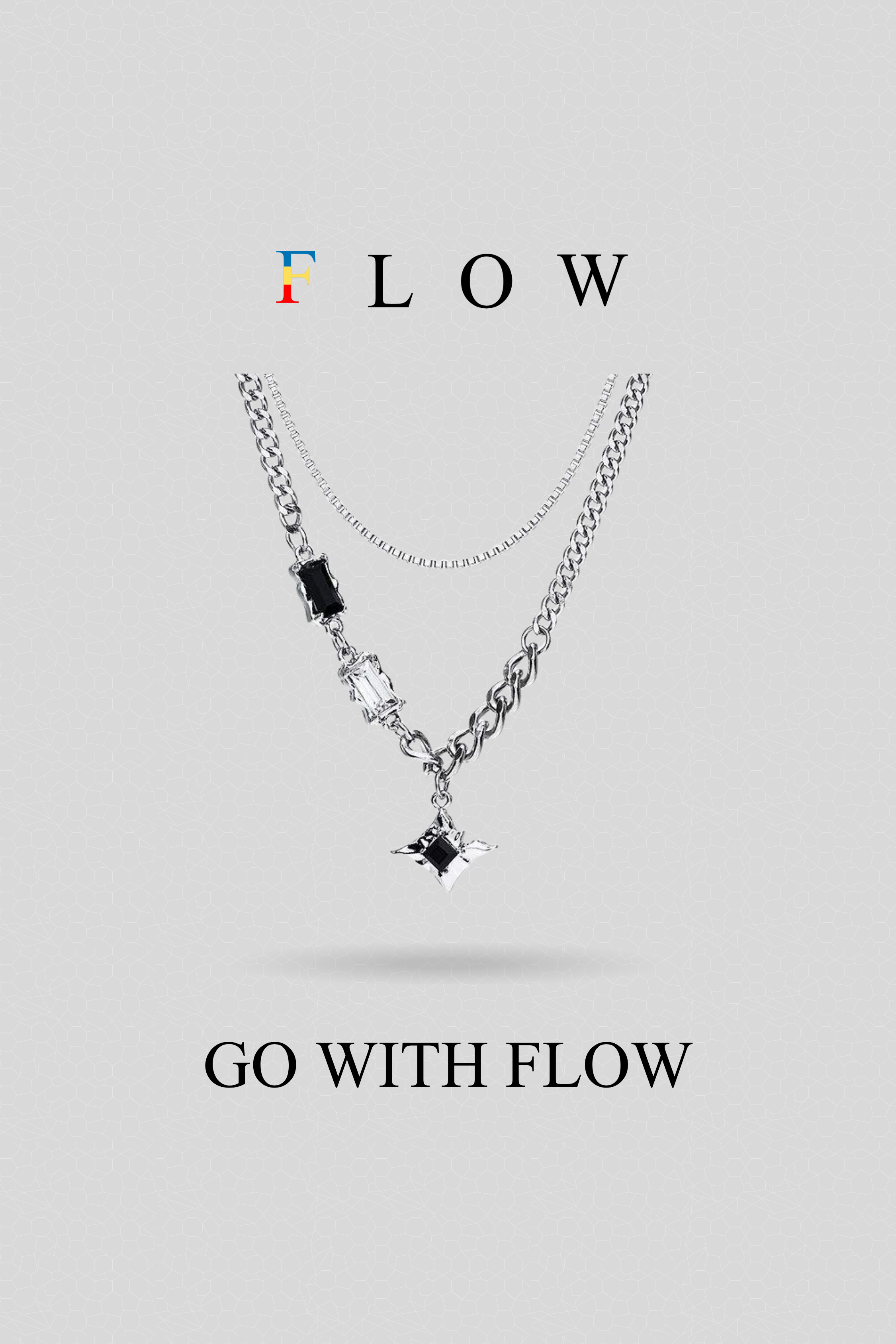 Pointed Star Double Layer Chain