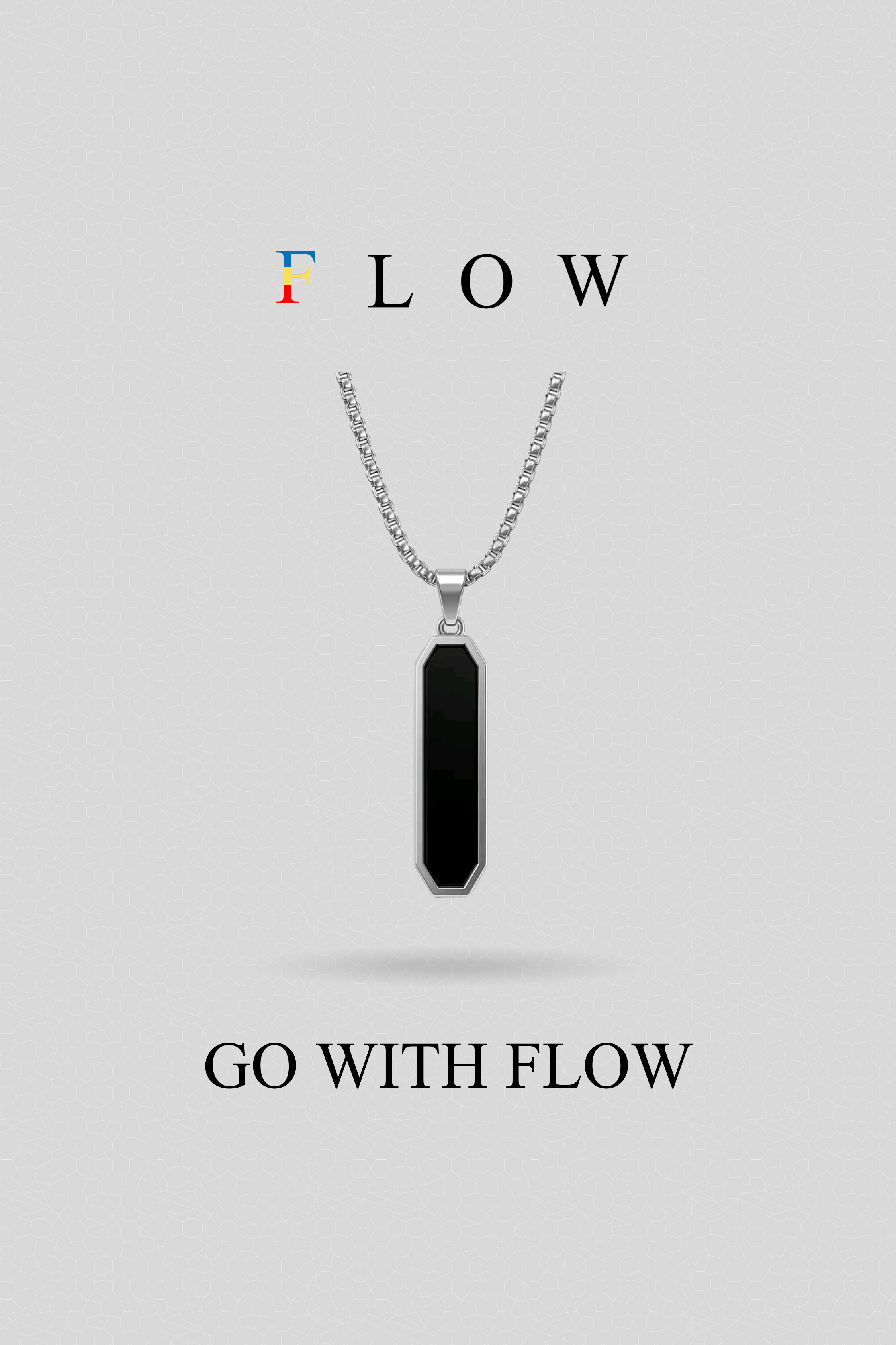 Monolith Pendant with Chain (Silver)