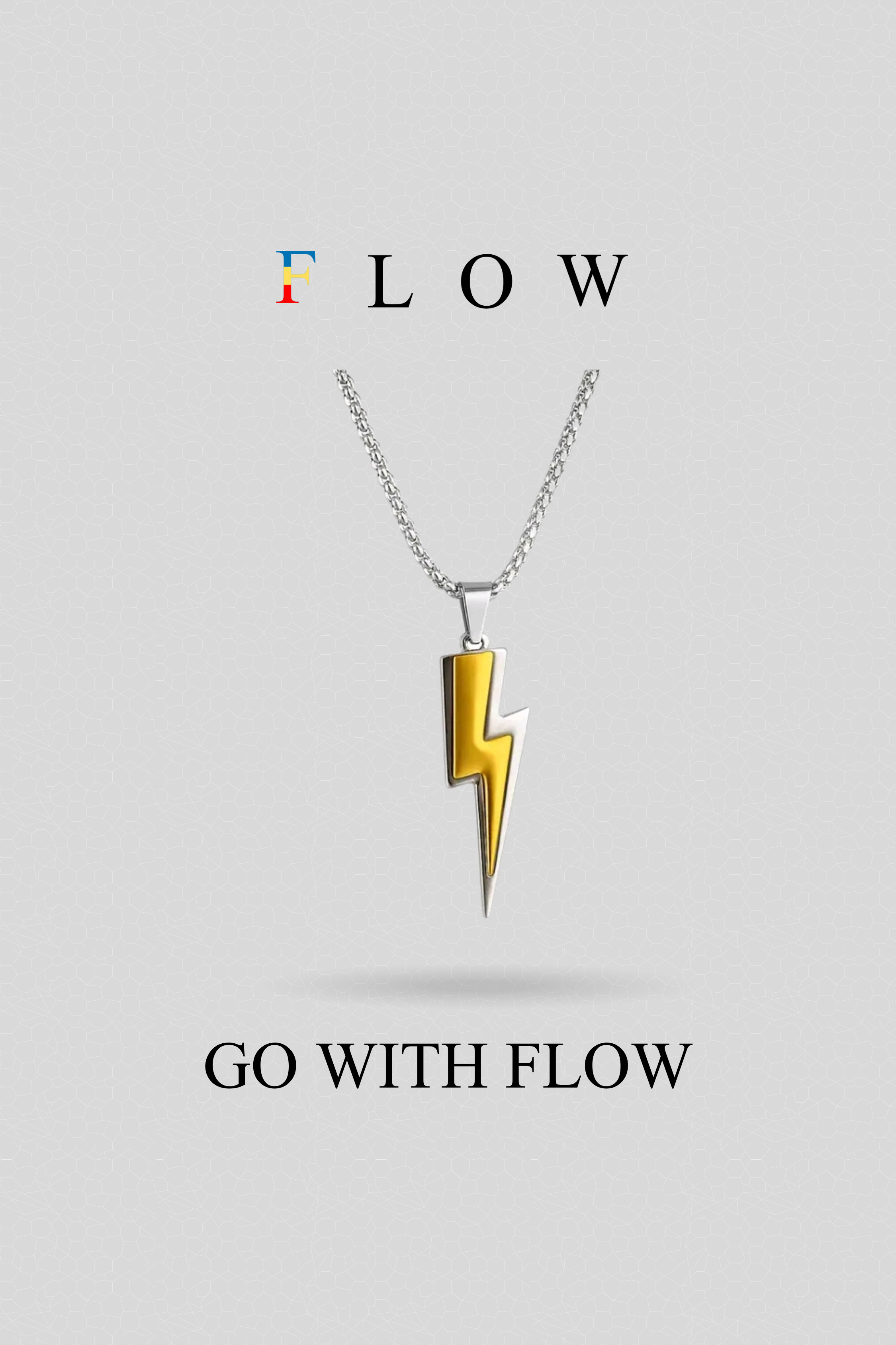 Thunderstrike Pendant With Chain (Golden)