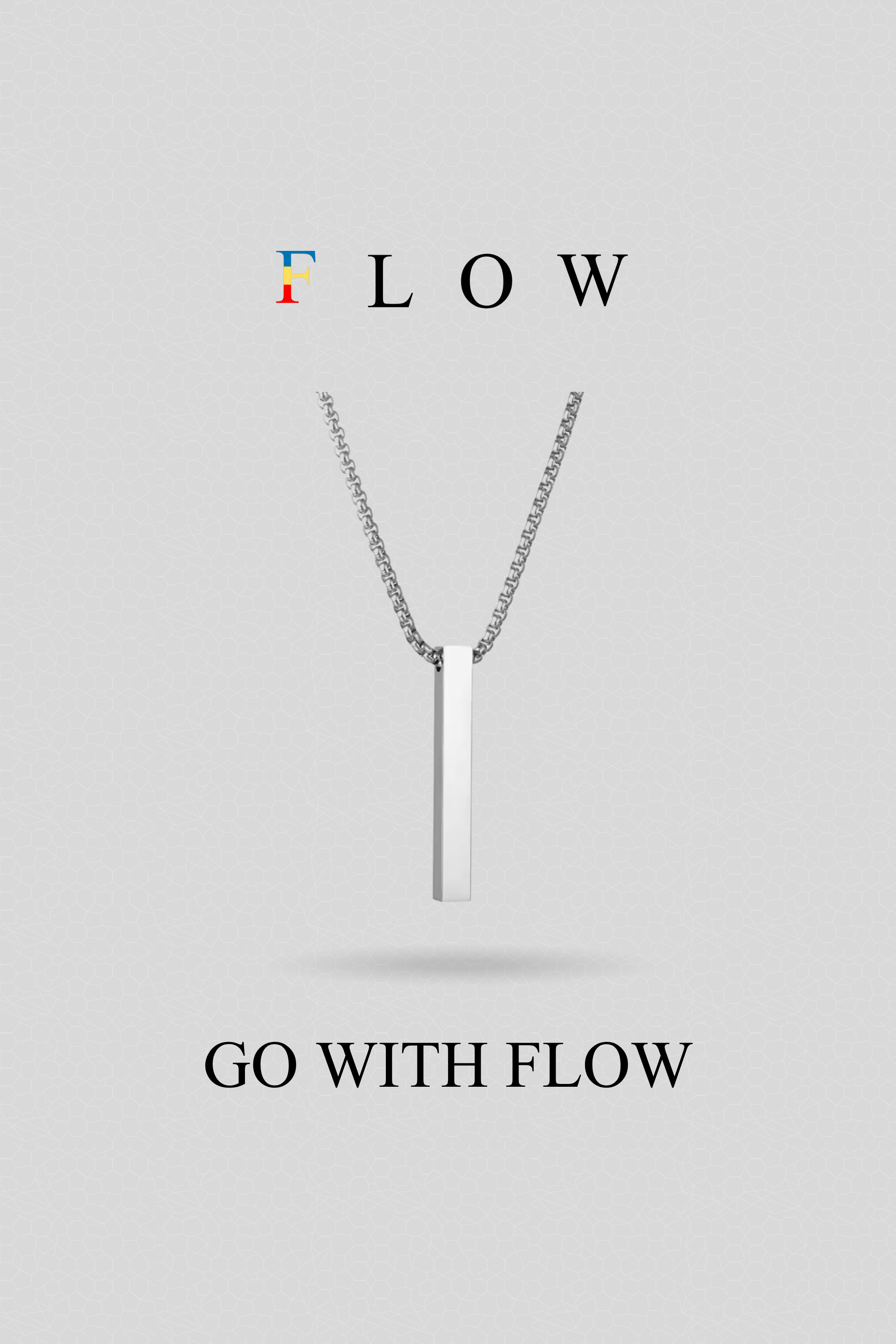 Silver Bar Pendant With Chain