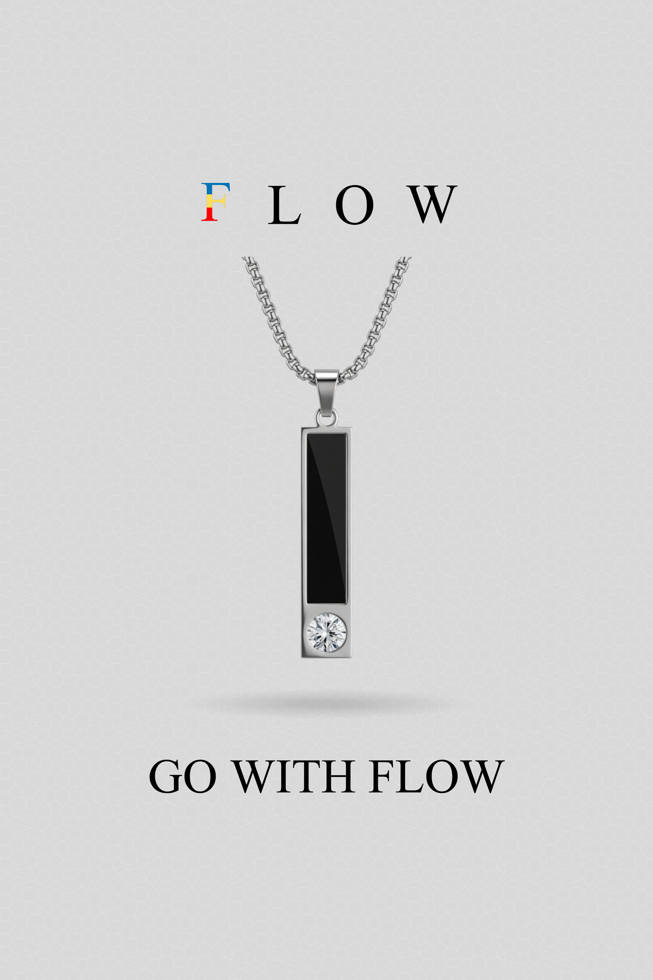 Midnight Column pendant with Chain