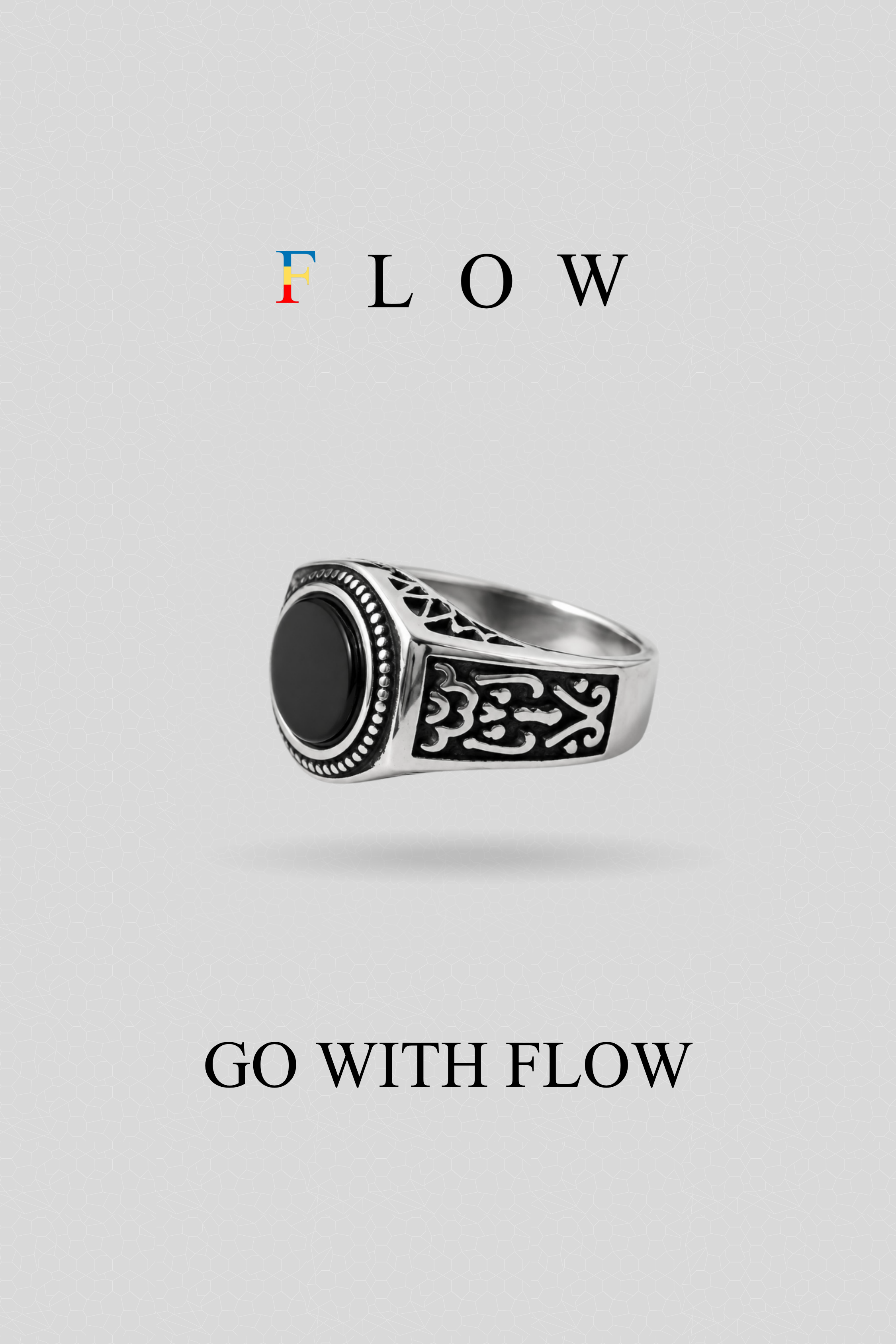 Regent Black Signet Ring