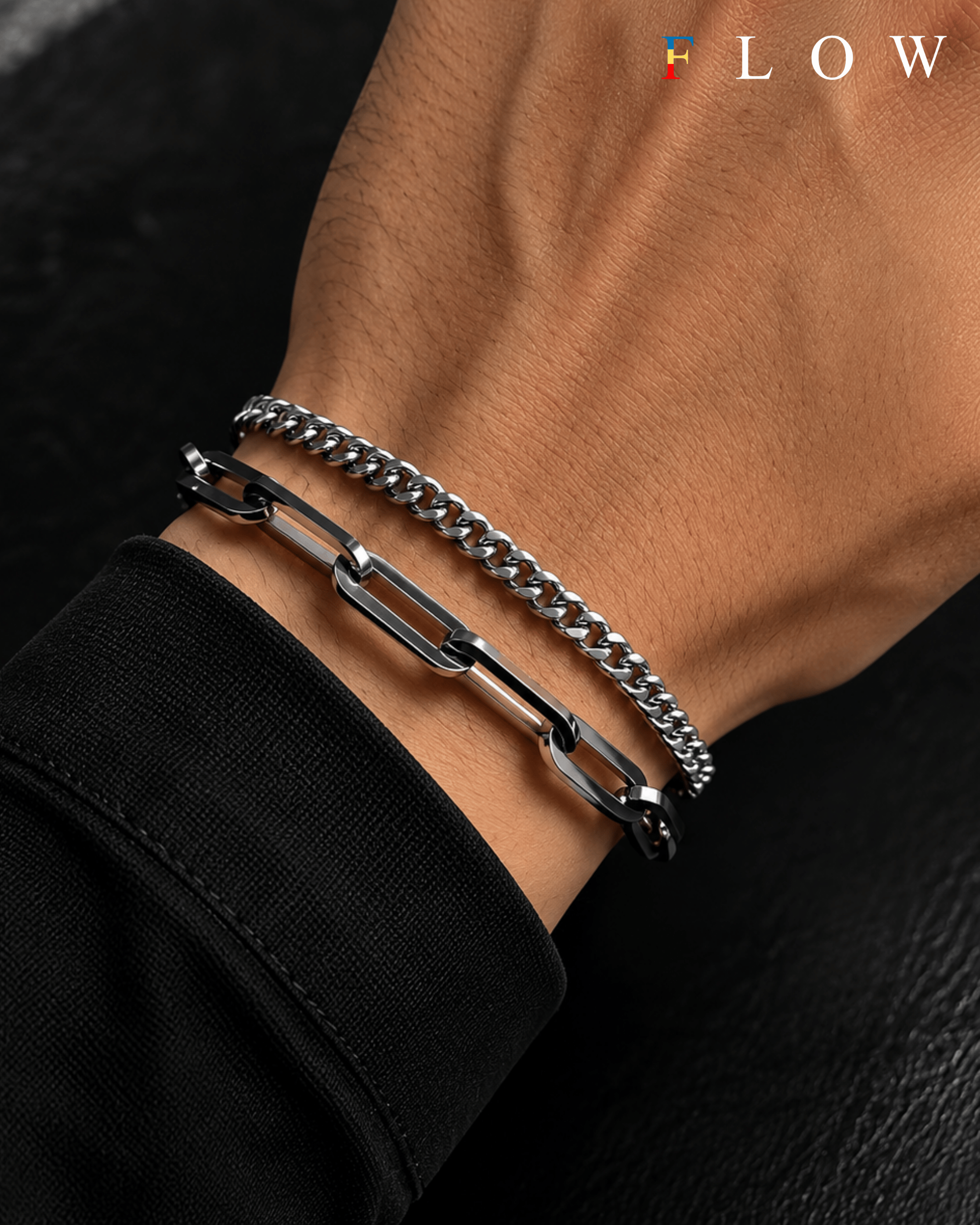 Vnox Double Layered Bracelet