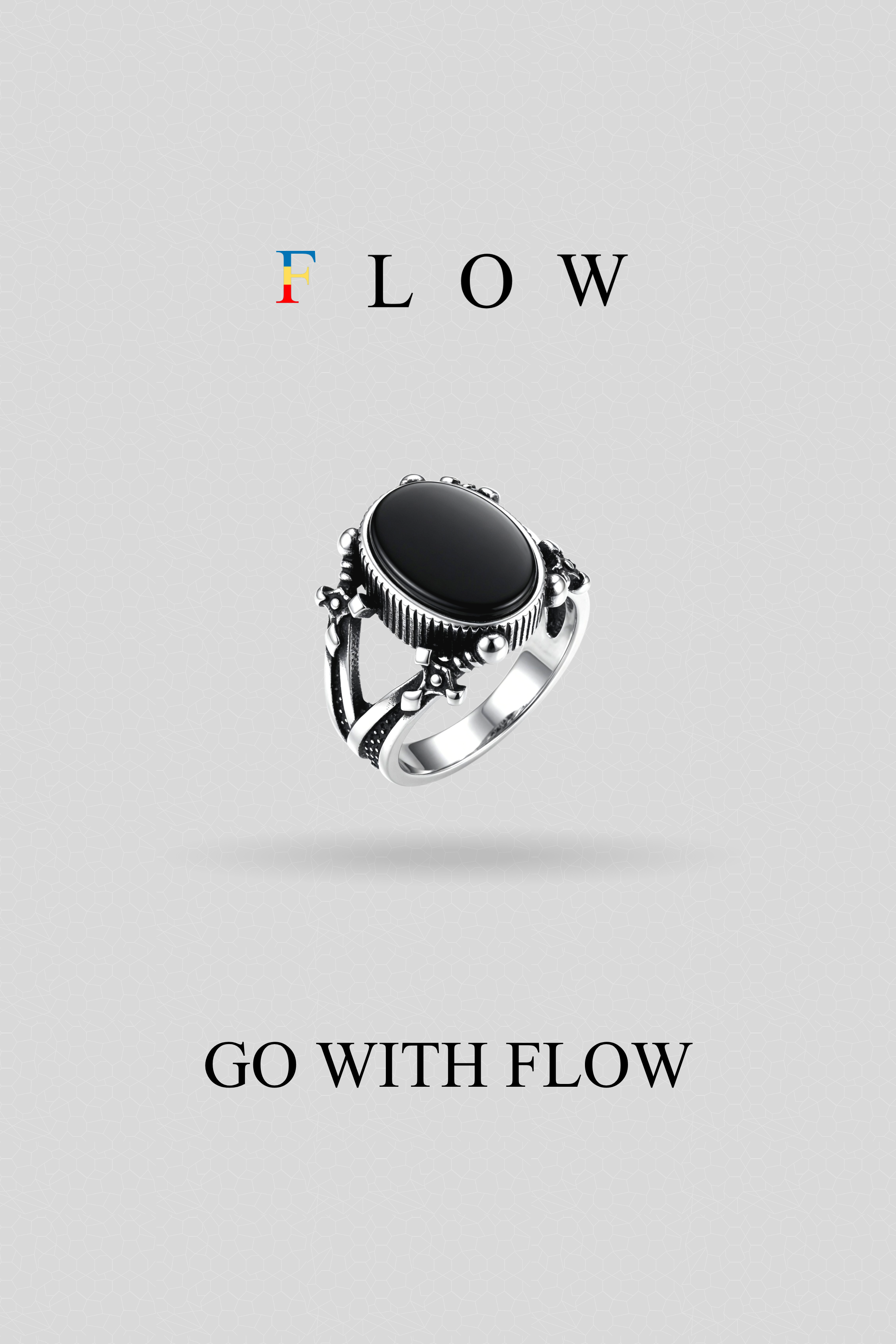Black Onyx Oval Stone Ring