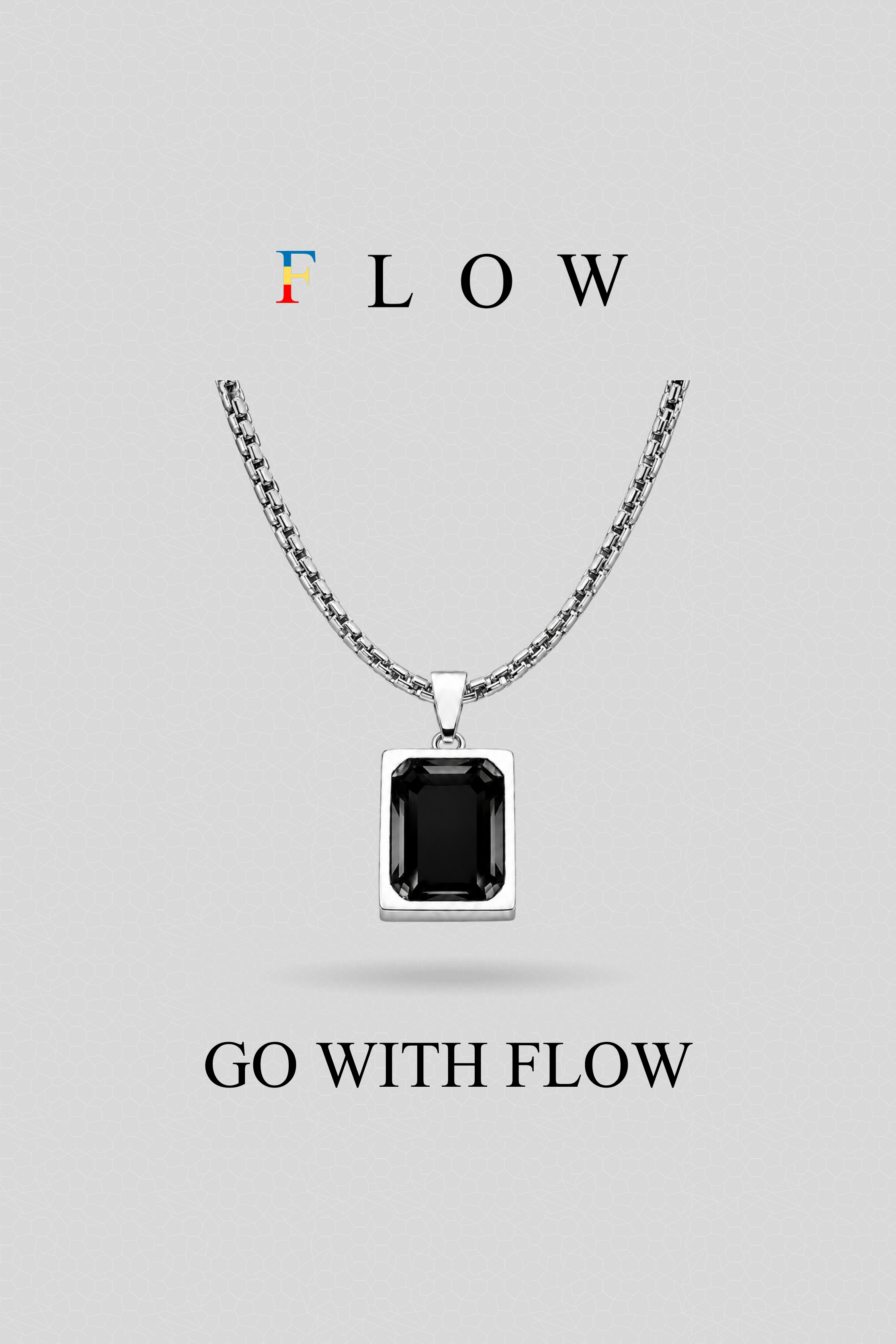 Zenith Pendant with Chain [Black]