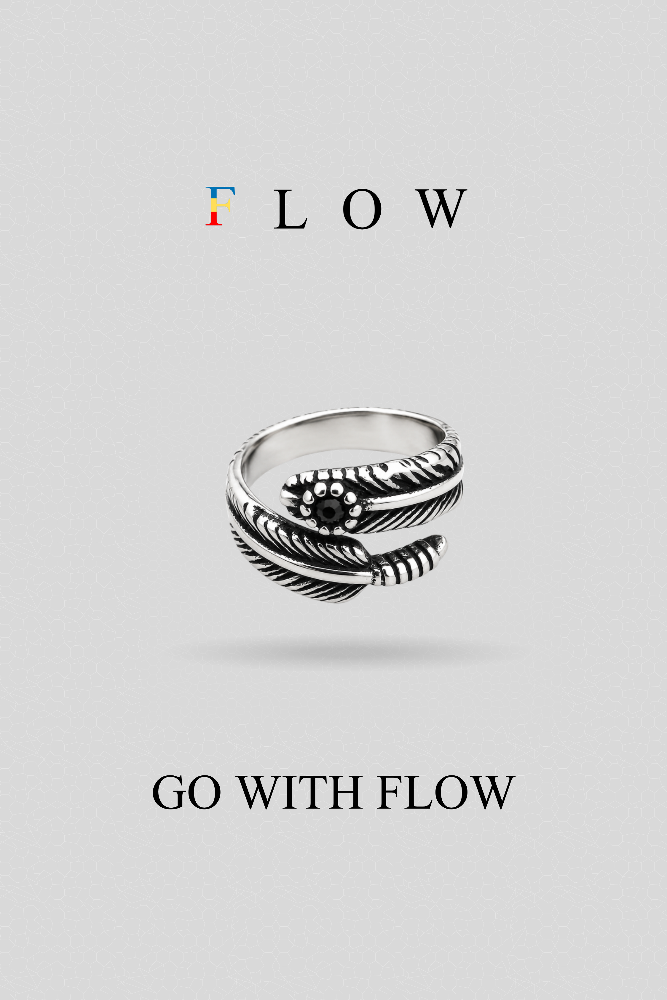 Falconet Stone Ring (black)