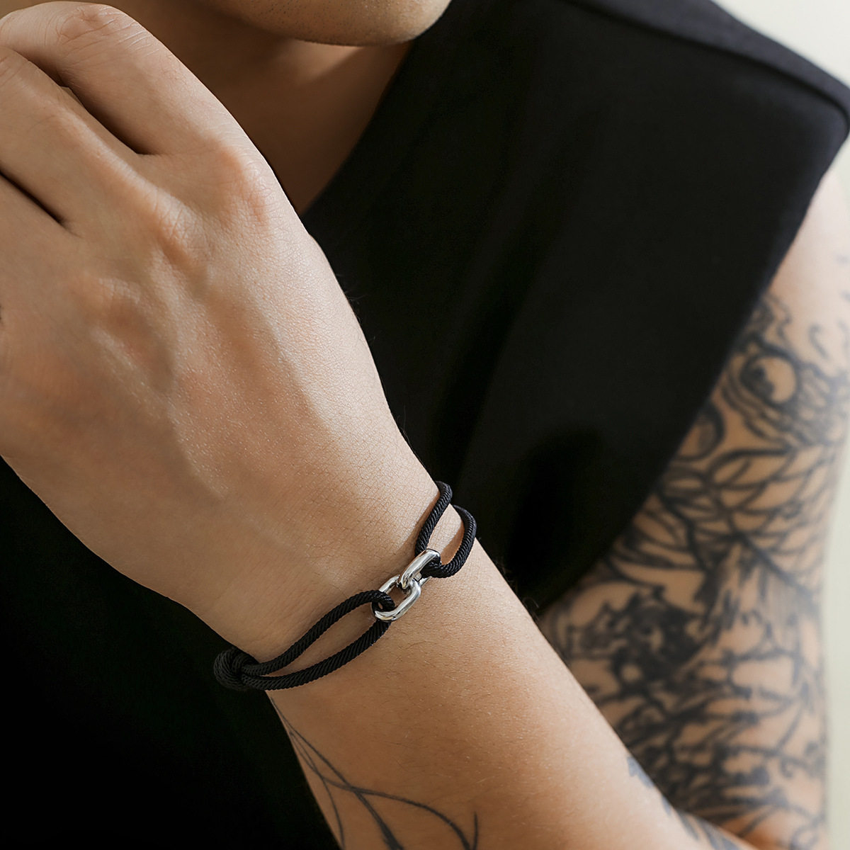 Cross-Border Simple Niche Adjustable Milan Rope Bracelet_img_3