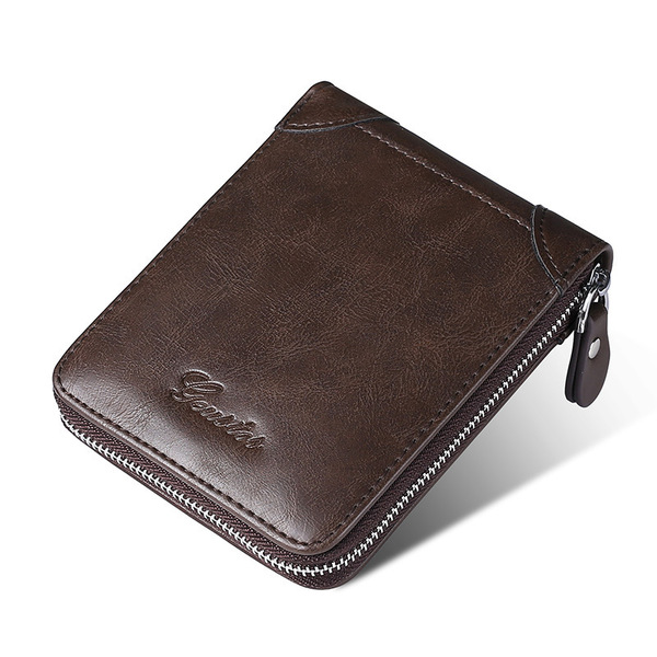 New Retro Monochrome Large Capacity Multifunctional Practical Document Protective Cover Card Bag Card Cover Wallet_img_2