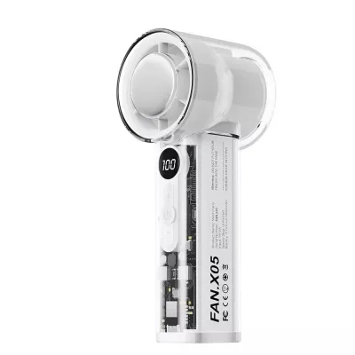 X05 Turbo Handheld Fan 100 Speed Levels - Cold Compress Ice Cooling Fan in 5 second - Digital display (AG 02)_img_7