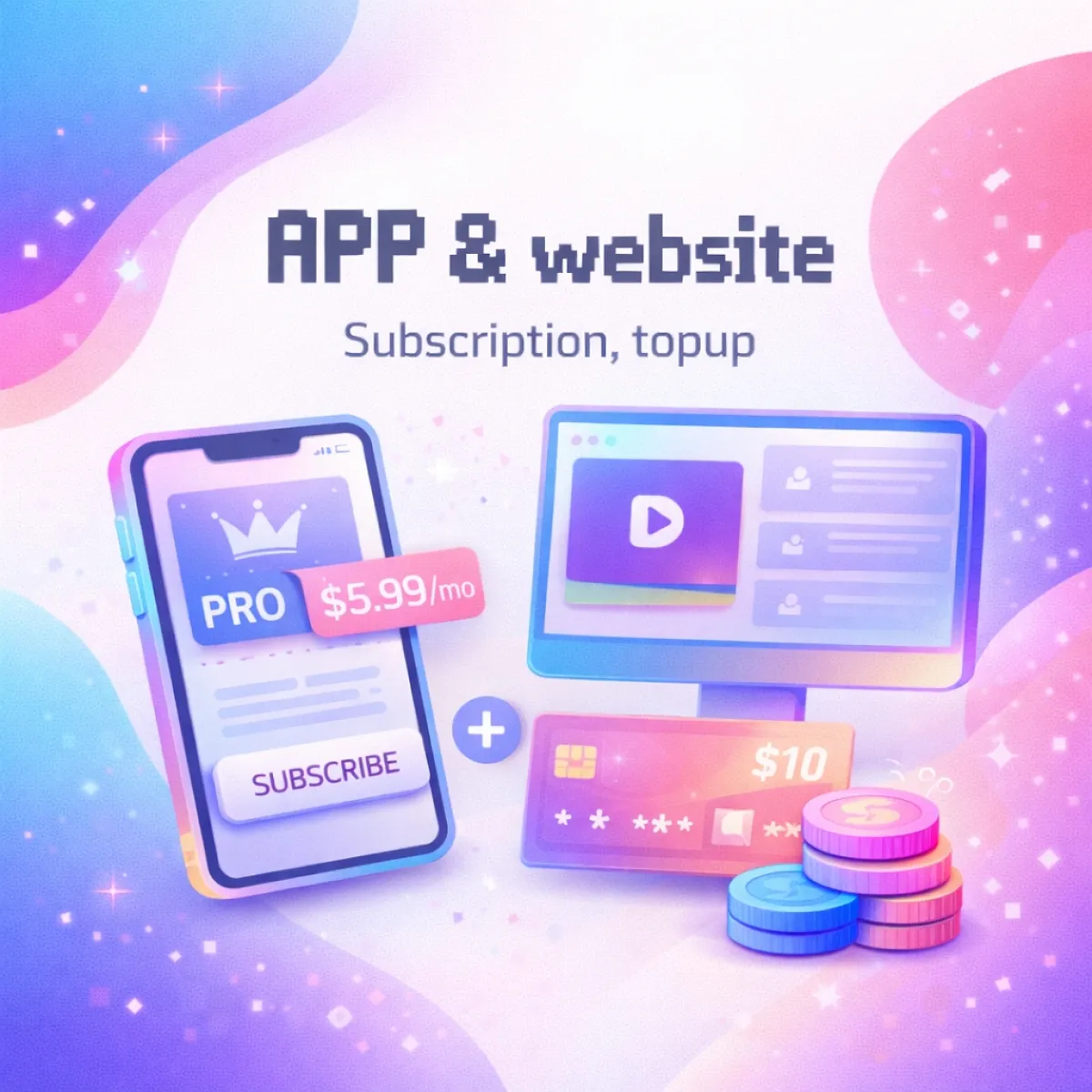 Apps & website Top up