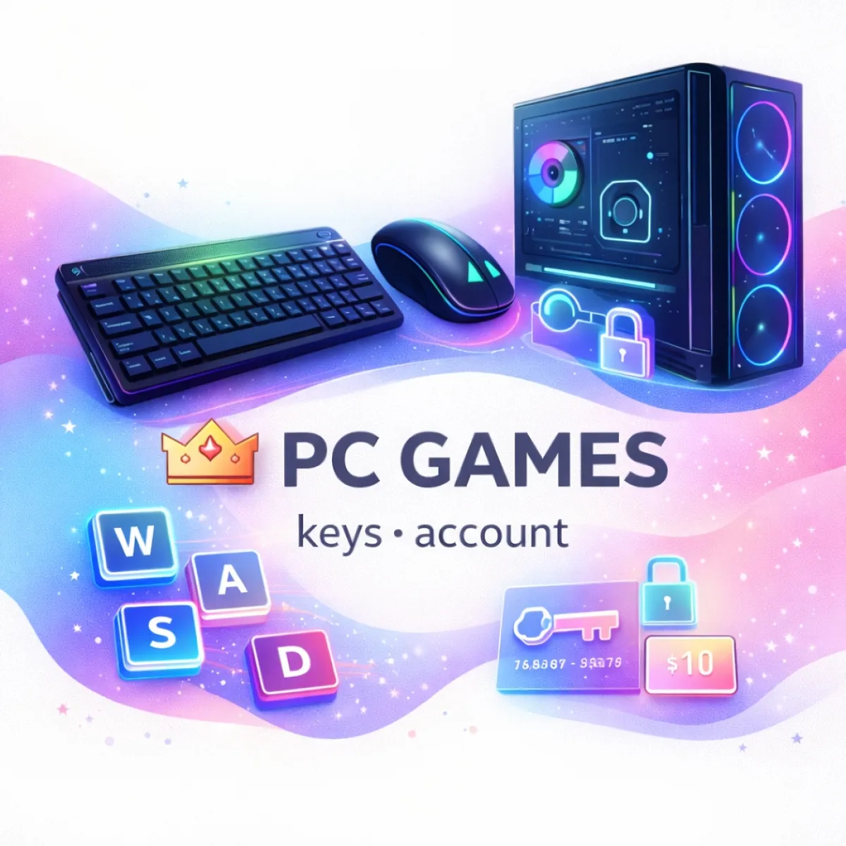 PC Game Keys - Steam, Ubisoft & Epic