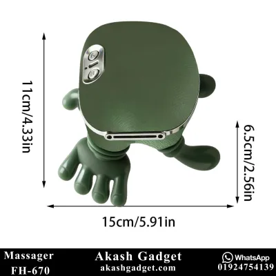 FH-670 Rechargeable Neck and Shoulder Massager with Heat Therapy_img_2