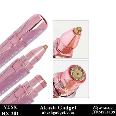 YESX HX-201 2-in-1 Battery-Operated Eyebrow Trimmer and Facial Hair Remover for Ladies_img_3