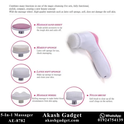Portable 5 In 1 Beauty Care Face Massager AE-8782_img_4