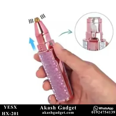 YESX HX-201 2-in-1 Battery-Operated Eyebrow Trimmer and Facial Hair Remover for Ladies_img_5