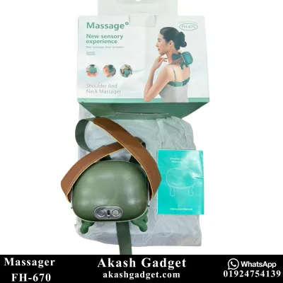 FH-670 Rechargeable Neck and Shoulder Massager with Heat Therapy_img_8