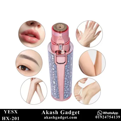 YESX HX-201 2-in-1 Battery-Operated Eyebrow Trimmer and Facial Hair Remover for Ladies_img_7