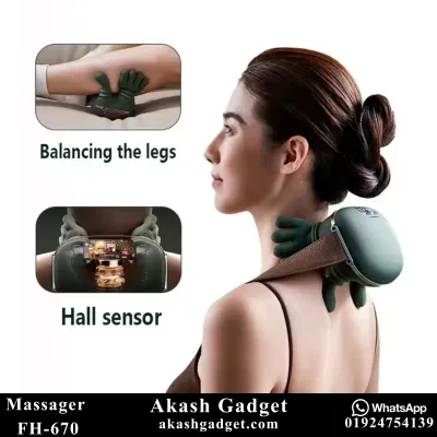 FH-670 Rechargeable Neck and Shoulder Massager with Heat Therapy_img_9