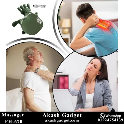 FH-670 Rechargeable Neck and Shoulder Massager with Heat Therapy_img_11