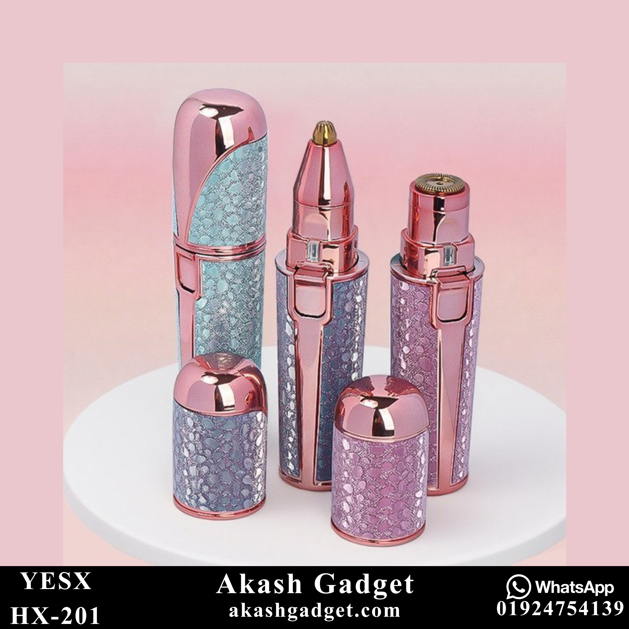 YESX HX-201 2-in-1 Battery-Operated Eyebrow Trimmer and Facial Hair Remover for Ladies_img_11