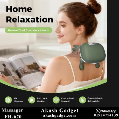 FH-670 Rechargeable Neck and Shoulder Massager with Heat Therapy_img_16