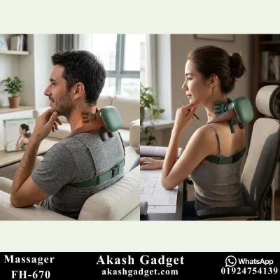 FH-670 Rechargeable Neck and Shoulder Massager with Heat Therapy_img_18