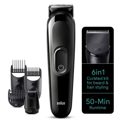 Braun MGK3410 All-in-One Style Kit – 6-in-1 Series 3 Kit for Beard, Hair Trimmer & More For Men_img_1