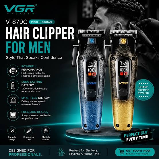 VGR V-879C Professional Hair Clipper for Men