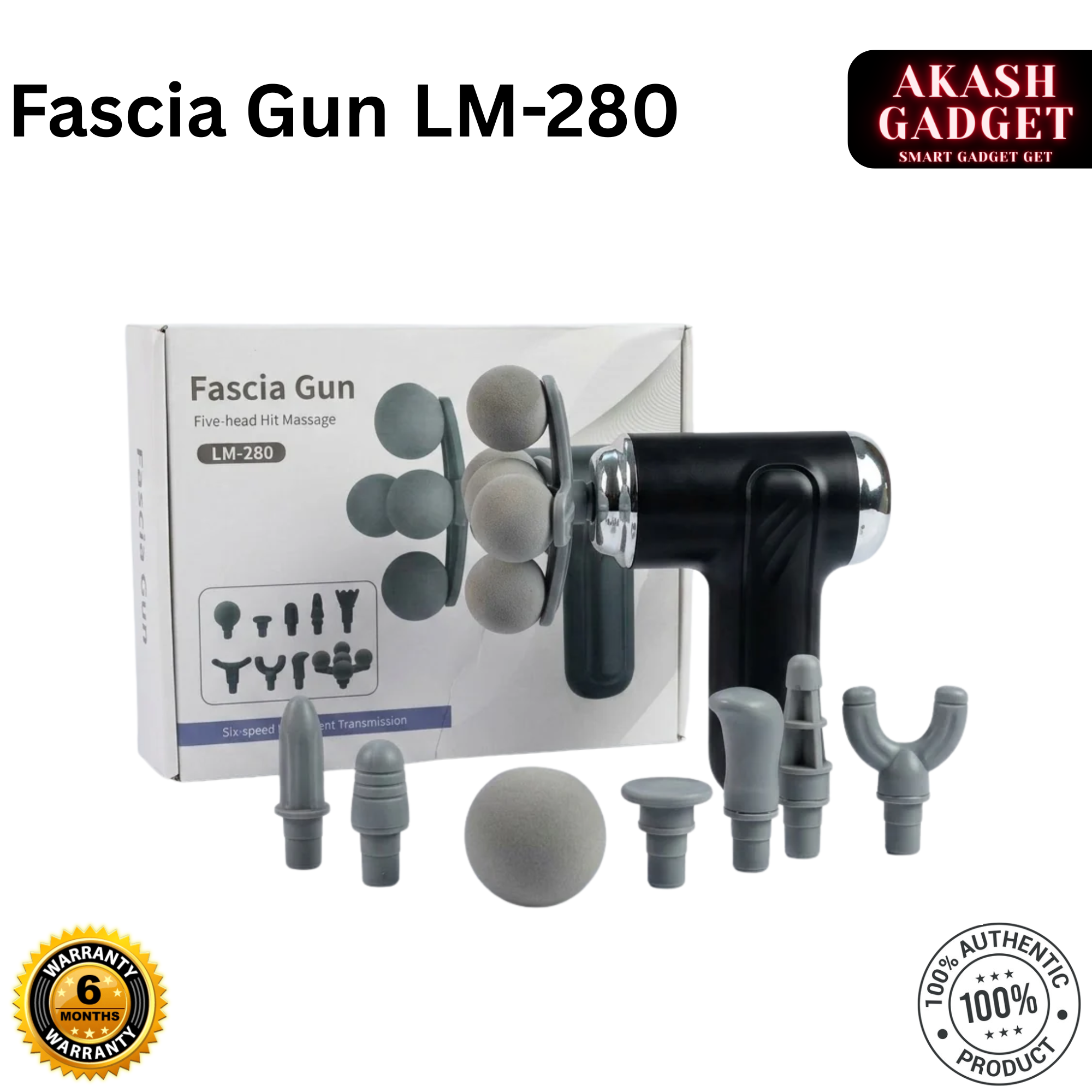 Fascia Gun LM-280 Five-Head Hit Massager
