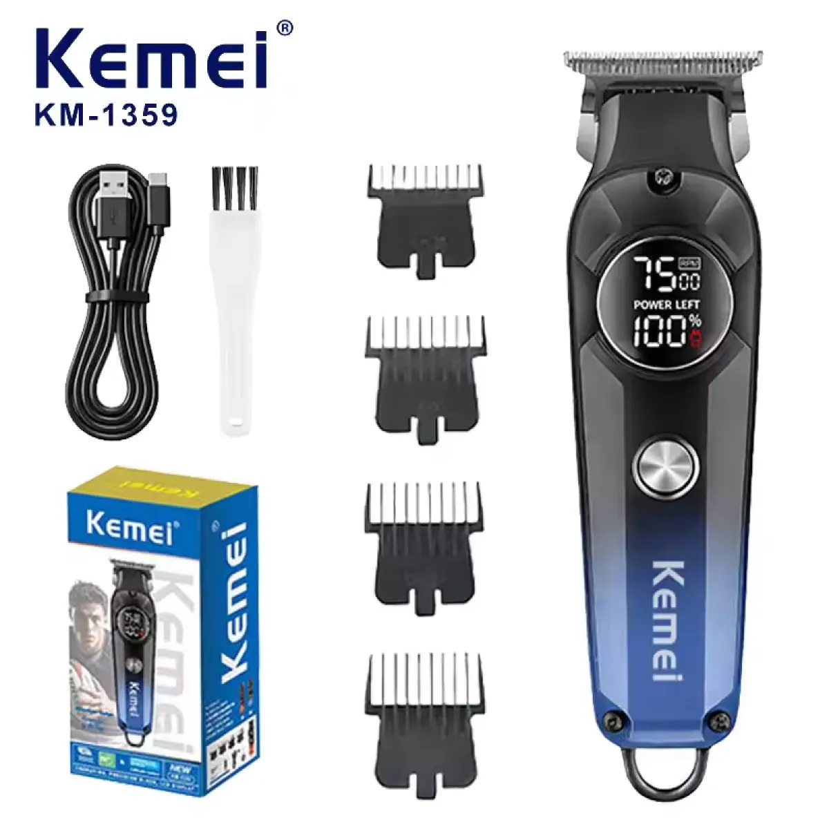 Kemei KM-1359 Professional Hair & Beard Trimmer