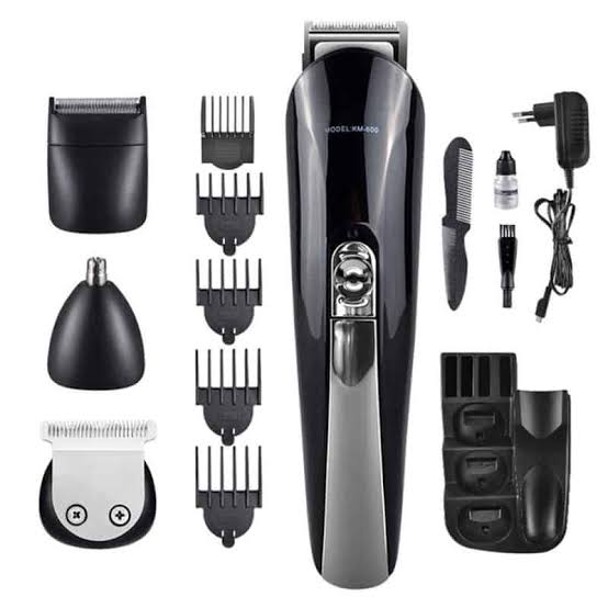 Kemei KM - 600 Professional Hair Trimmer 6 In 1 Hair Clipper Shaver Sets Electric Shaver Beard Trimmer Hair Cutting Machine