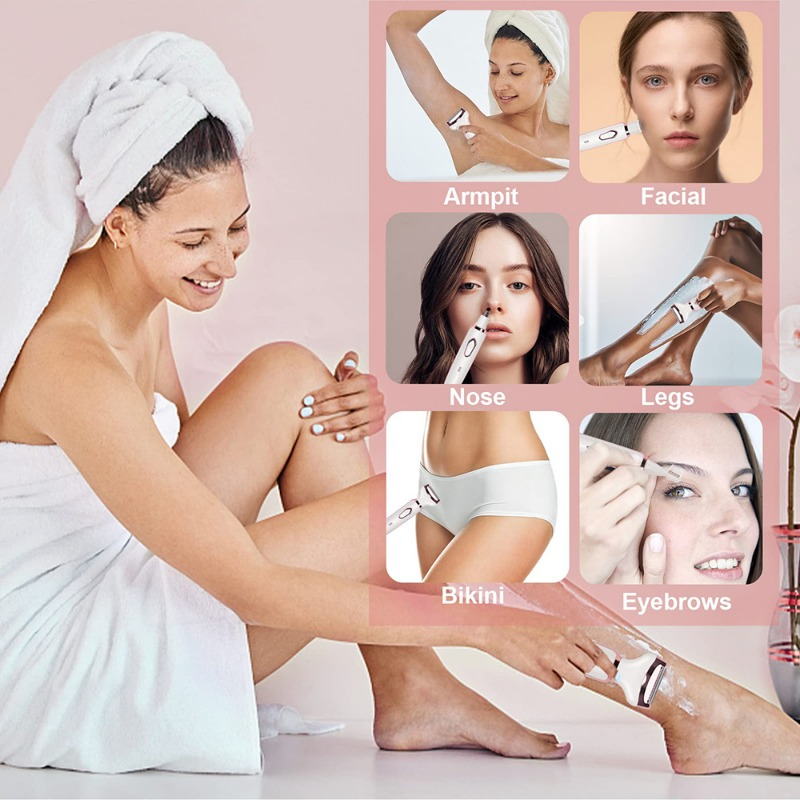 SN-8866 Profession 4-in-1 Lady Shaver Rechargeable Beauty Grooming Kit_img_16