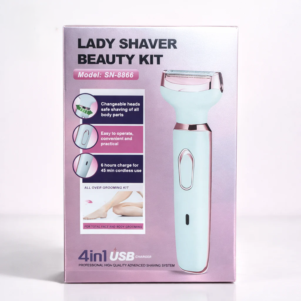 SN-8866 Profession 4-in-1 Lady Shaver Rechargeable Beauty Grooming Kit_img_7
