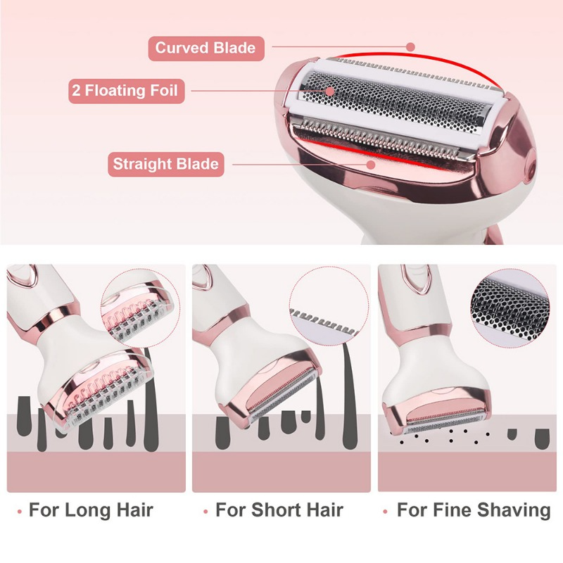 SN-8866 Profession 4-in-1 Lady Shaver Rechargeable Beauty Grooming Kit_img_11