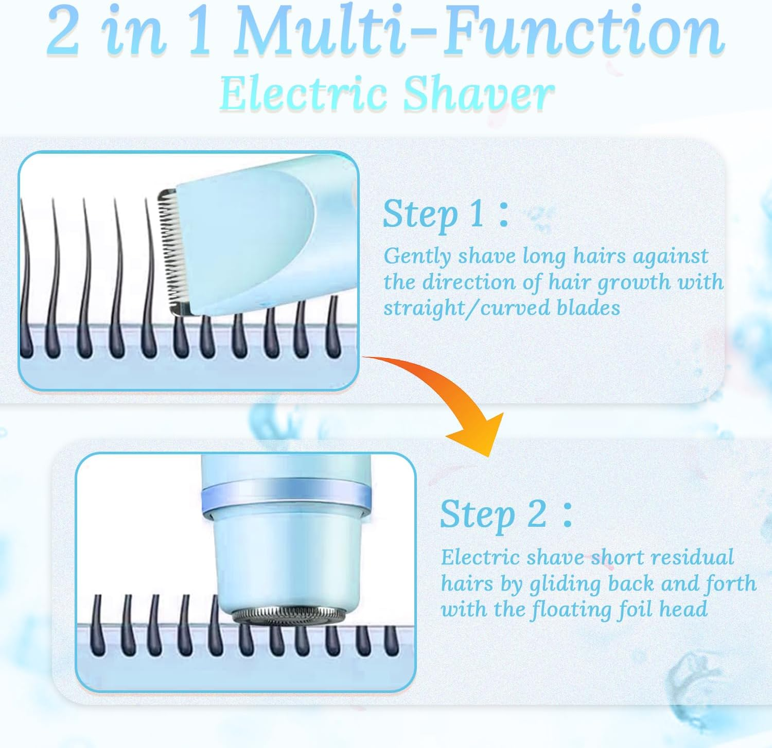 2 in 1 Dual-Head Shaver and Trimmer for Women (Waterproof IPX7)_img_15