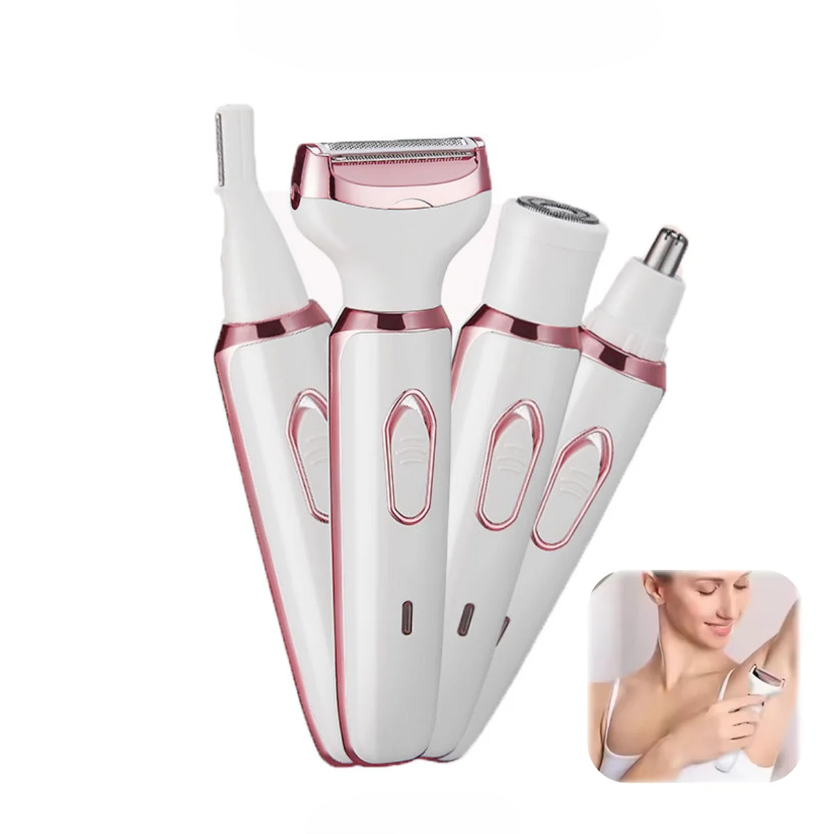 SN-8866 Profession 4-in-1 Lady Shaver Rechargeable Beauty Grooming Kit