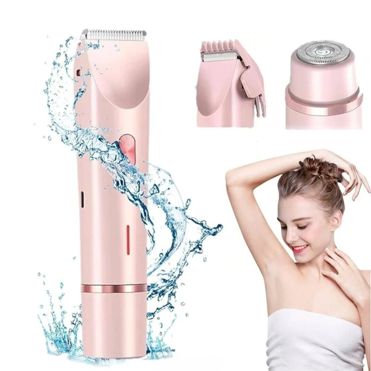 2 in 1 Dual-Head Shaver and Trimmer for Women (Waterproof IPX7)_img_6