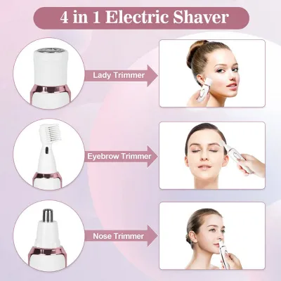 SN-8866 Profession 4-in-1 Lady Shaver Rechargeable Beauty Grooming Kit_img_18