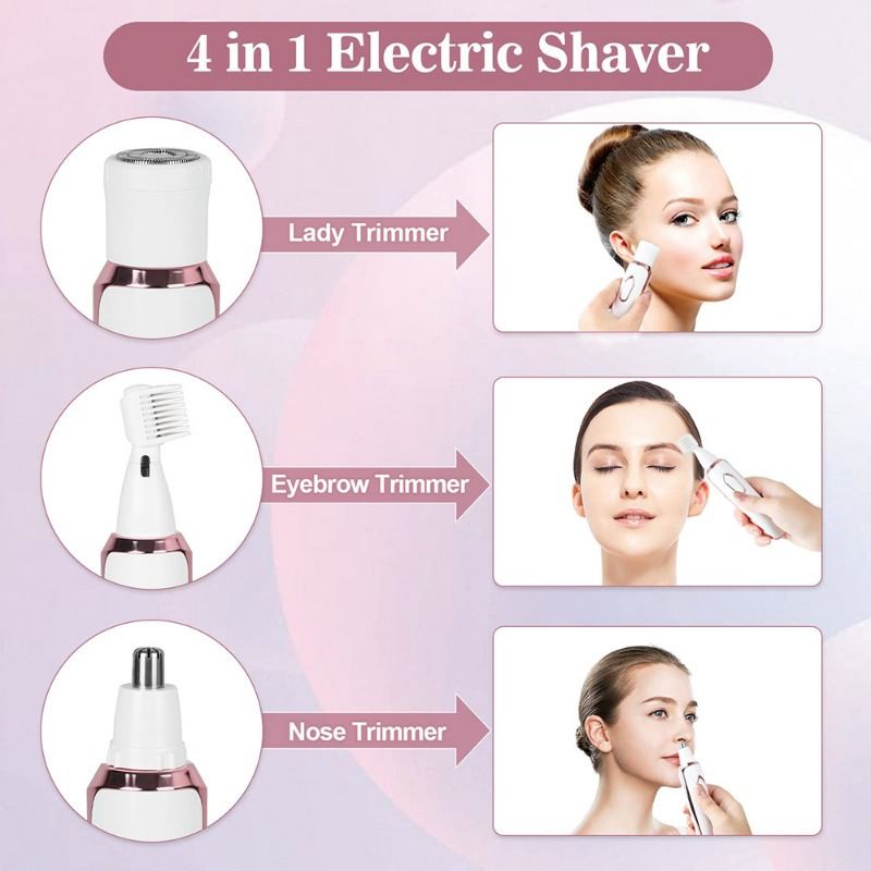 SN-8866 Profession 4-in-1 Lady Shaver Rechargeable Beauty Grooming Kit_img_18