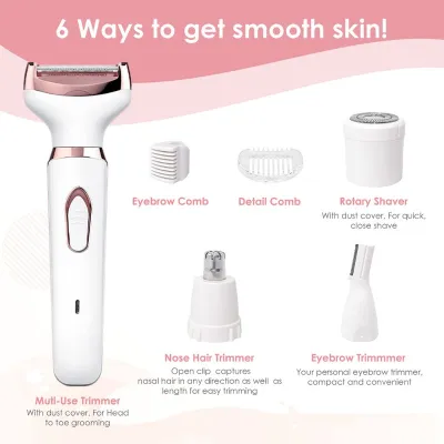 SN-8866 Profession 4-in-1 Lady Shaver Rechargeable Beauty Grooming Kit_img_8